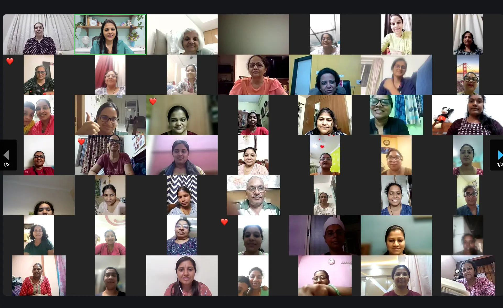 Home bakers attending an MMP session together on Zoom